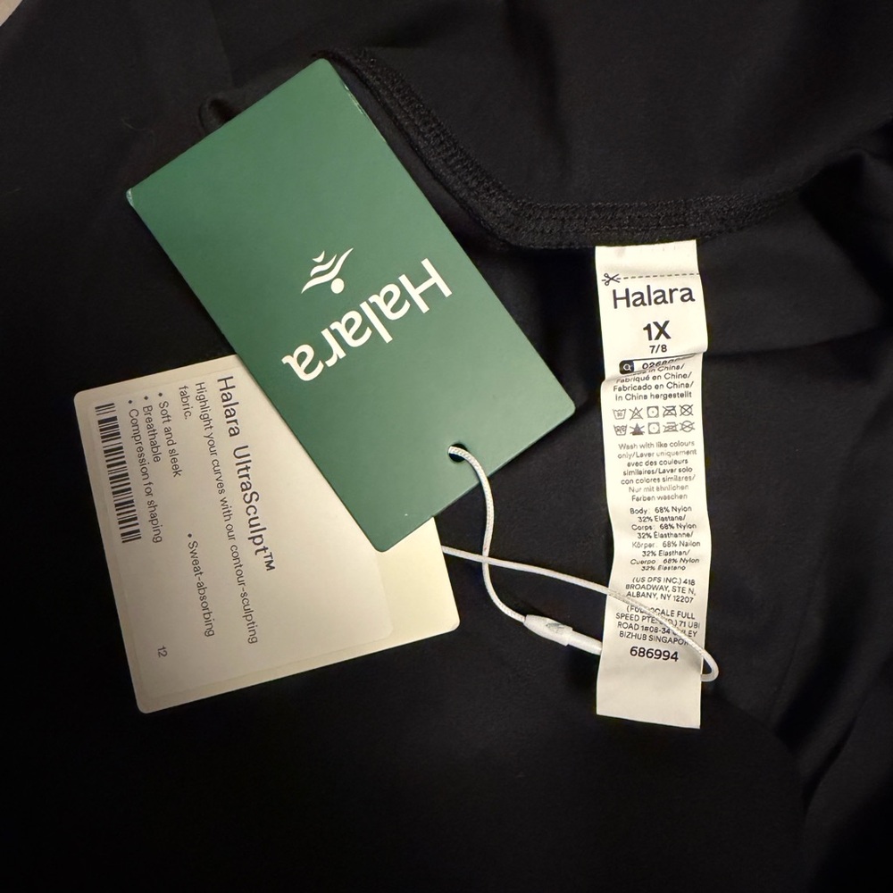 HALARA Black High-Waisted Leggings - Picture 3 of 7